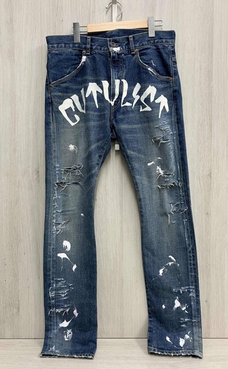 CVTVLIST カタリスト ペイント ダメージデニムパンツ サイズ0