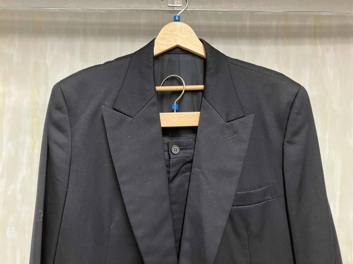 DUETRIO デュエトリオ イッセイミヤケ セットアップ フォーマル スーツ ネイビー 1つボタン 2タックパンツ Lサイズ