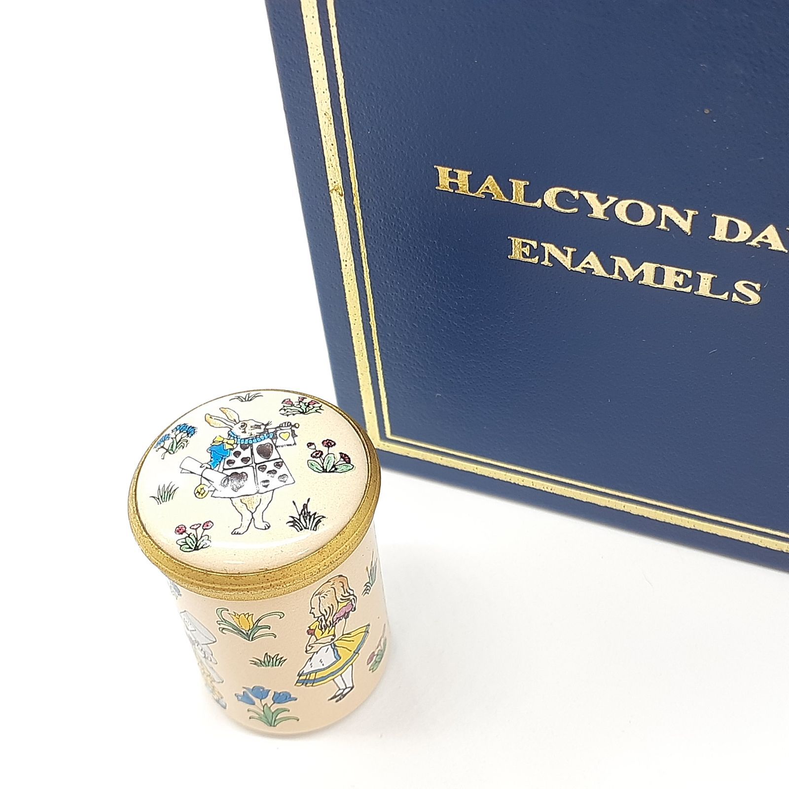 HALCYON DAYS ハルシオンデイズ エナメル 不思議の国のアリス 小物入れ