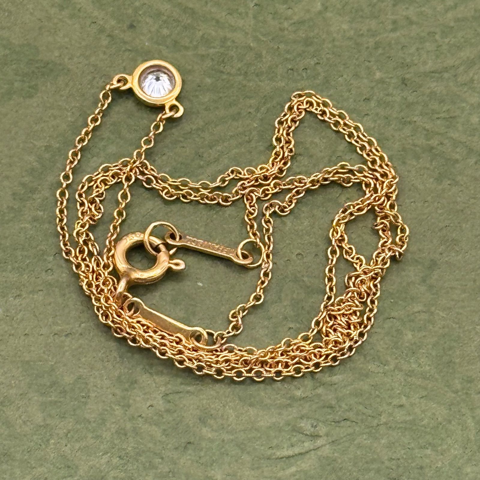 ティファニー バイザヤード 0.14ct〜 ダイヤモンド ネックレス 1189