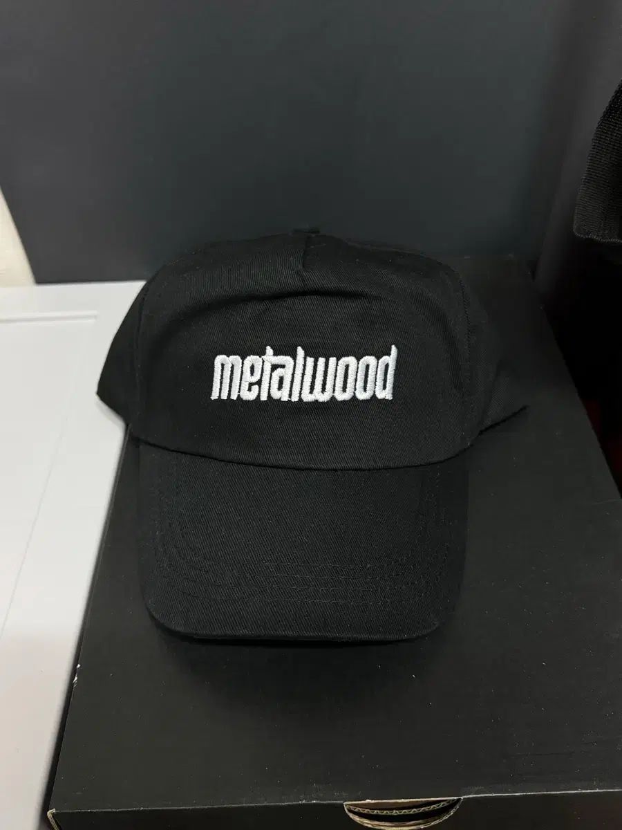 OS メタルウッド キャップ ブラック