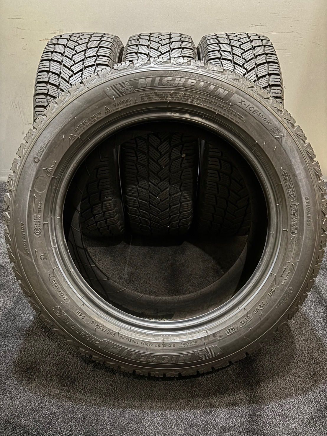 ☆205/55R16 MICHELIN/X-ICE SNOW 21年製 スタッドレス 4本 プリウス
