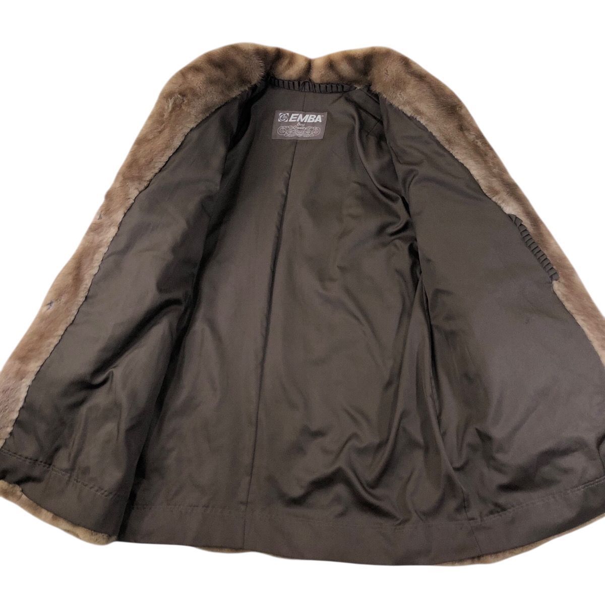 着丈75cm デミバフミンク エンバ ファーコート ミンクコート リアル