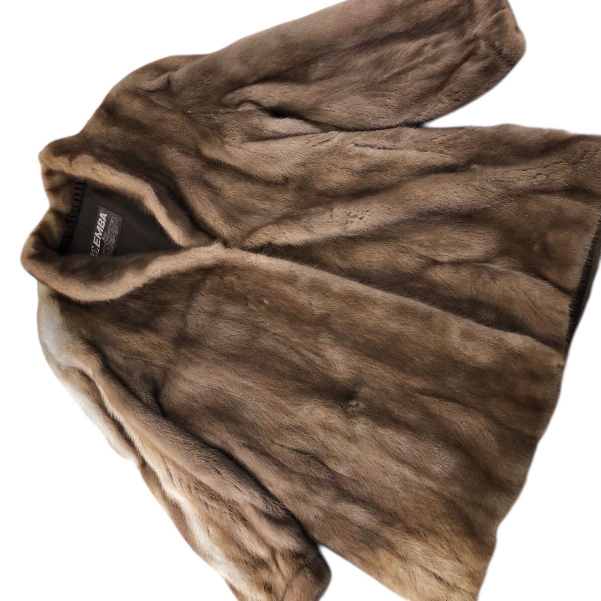 着丈75cm デミバフミンク エンバ ファーコート ミンクコート リアル