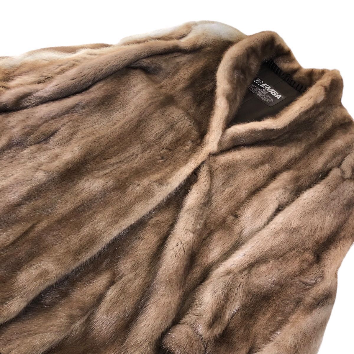 着丈75cm デミバフミンク エンバ ファーコート ミンクコート リアル