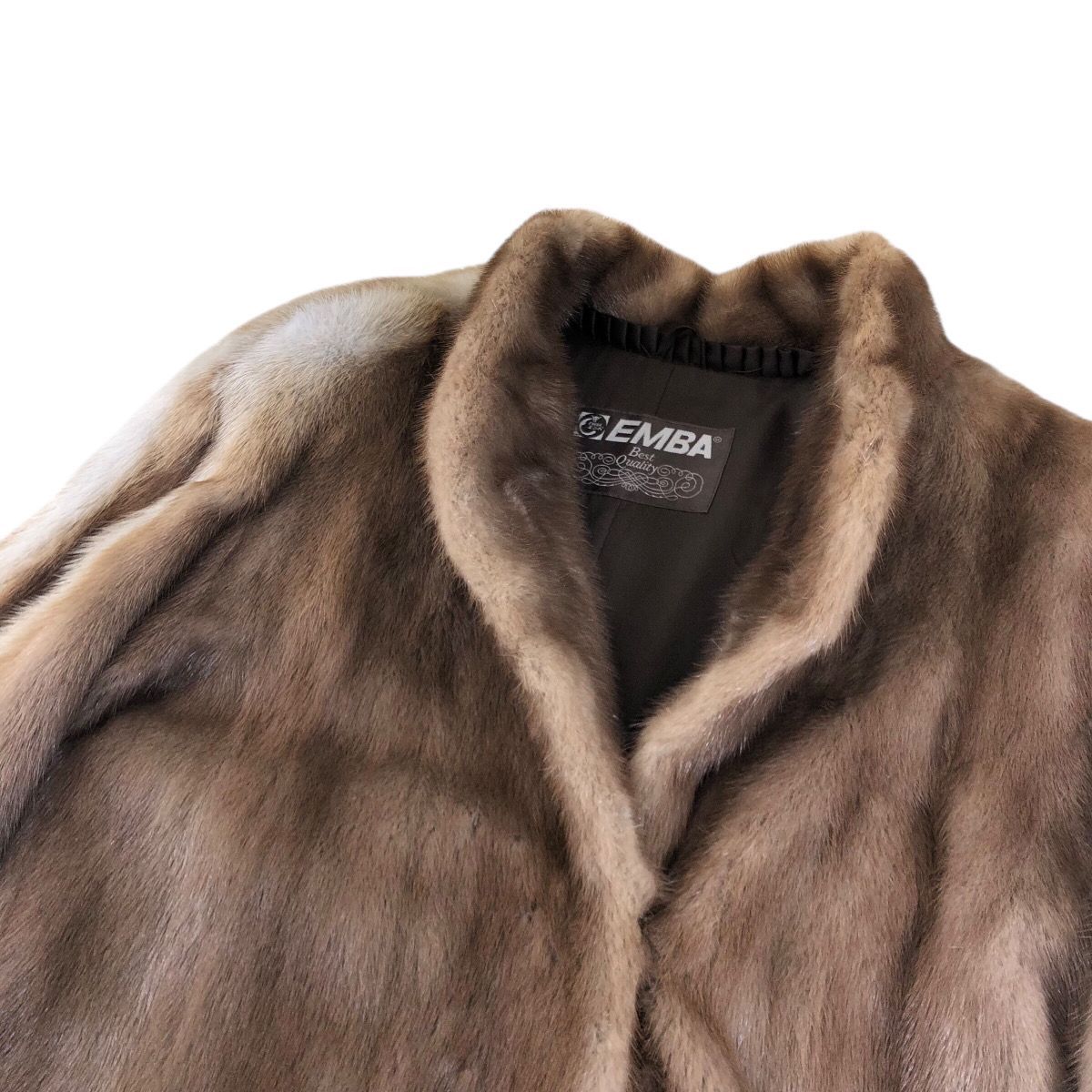 着丈75cm デミバフミンク エンバ ファーコート ミンクコート リアル