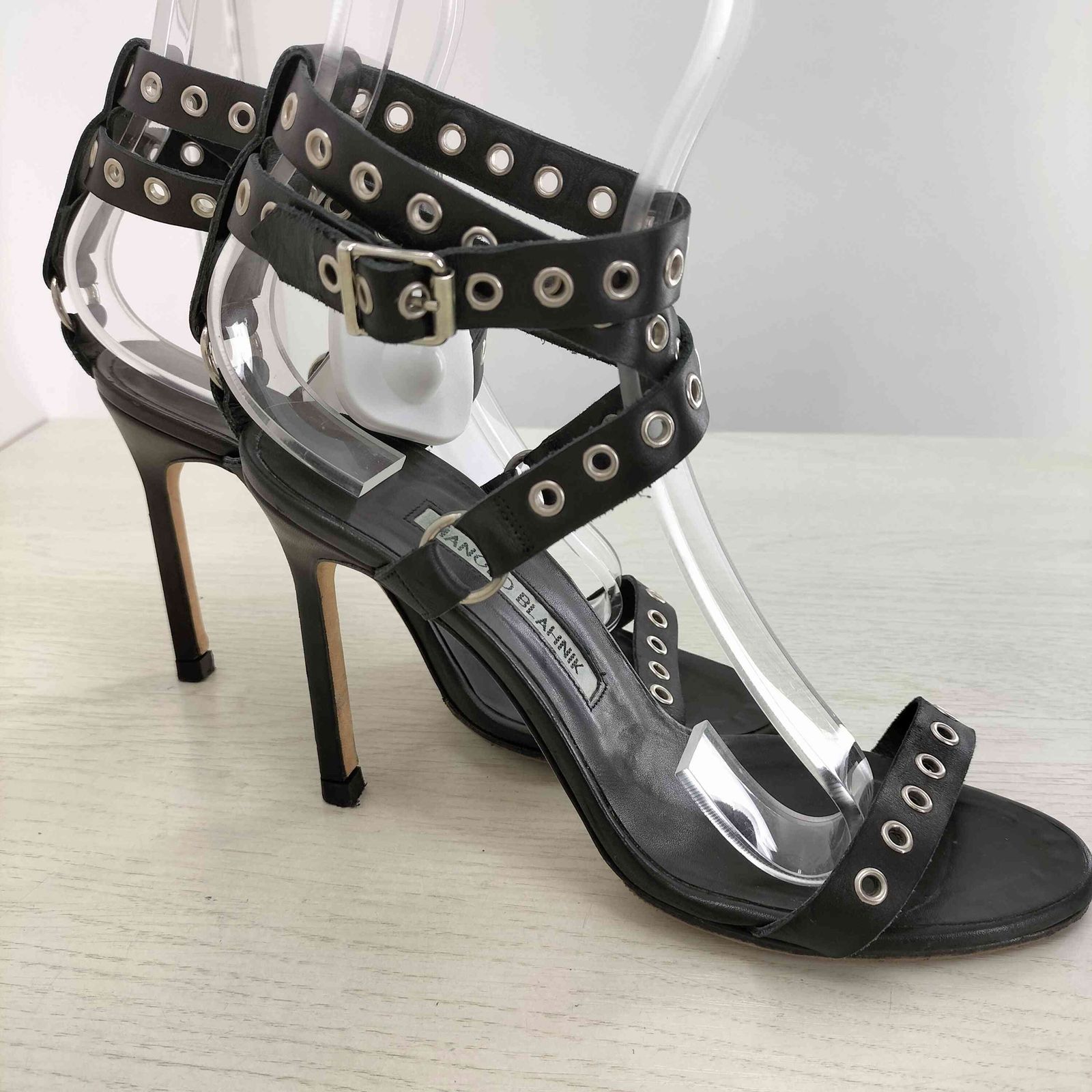 マノロブラニク MANOLO BLAHNIK ストラップサンダル レディース 36 1/2