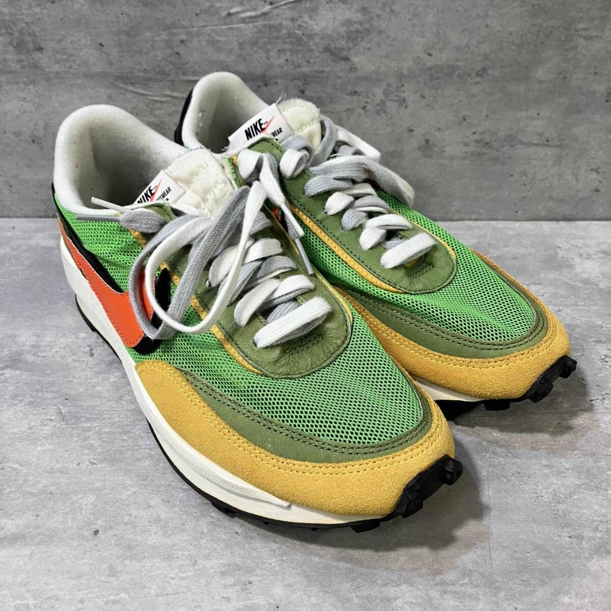 超美品箱付きsacai x Nike LDVWaffle グリーンマルチ SACAI NIKE LDV WAFFLE GREEN ワッフルグリーン 27cm サカイ ナイキ
