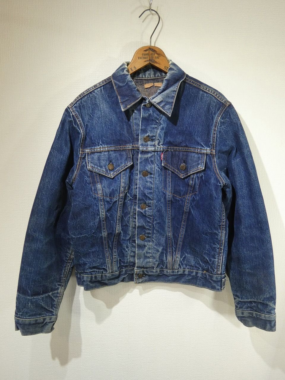 雰囲気良し 60s 70s ビンテージ LEVI'S リーバイス 70505 71205 BIG E