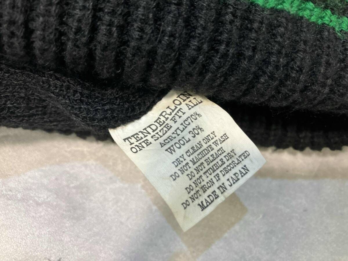 TENDERLOIN WOOL LOGO KNIT BEANIE ウールロゴニットビーニー テンダーロイン ニット帽 ビーニー 帽子 メンズ