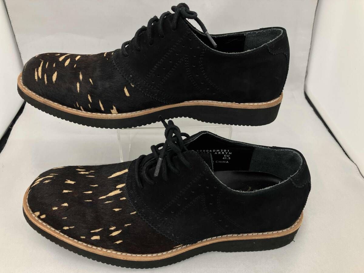  JUMP ジャンプ ハラコ VIBRAM SOLE ビブラムソール スウェード ブラック ARRYN U S 8 5 ドレス ビジネスシューズ ブーツ 革靴