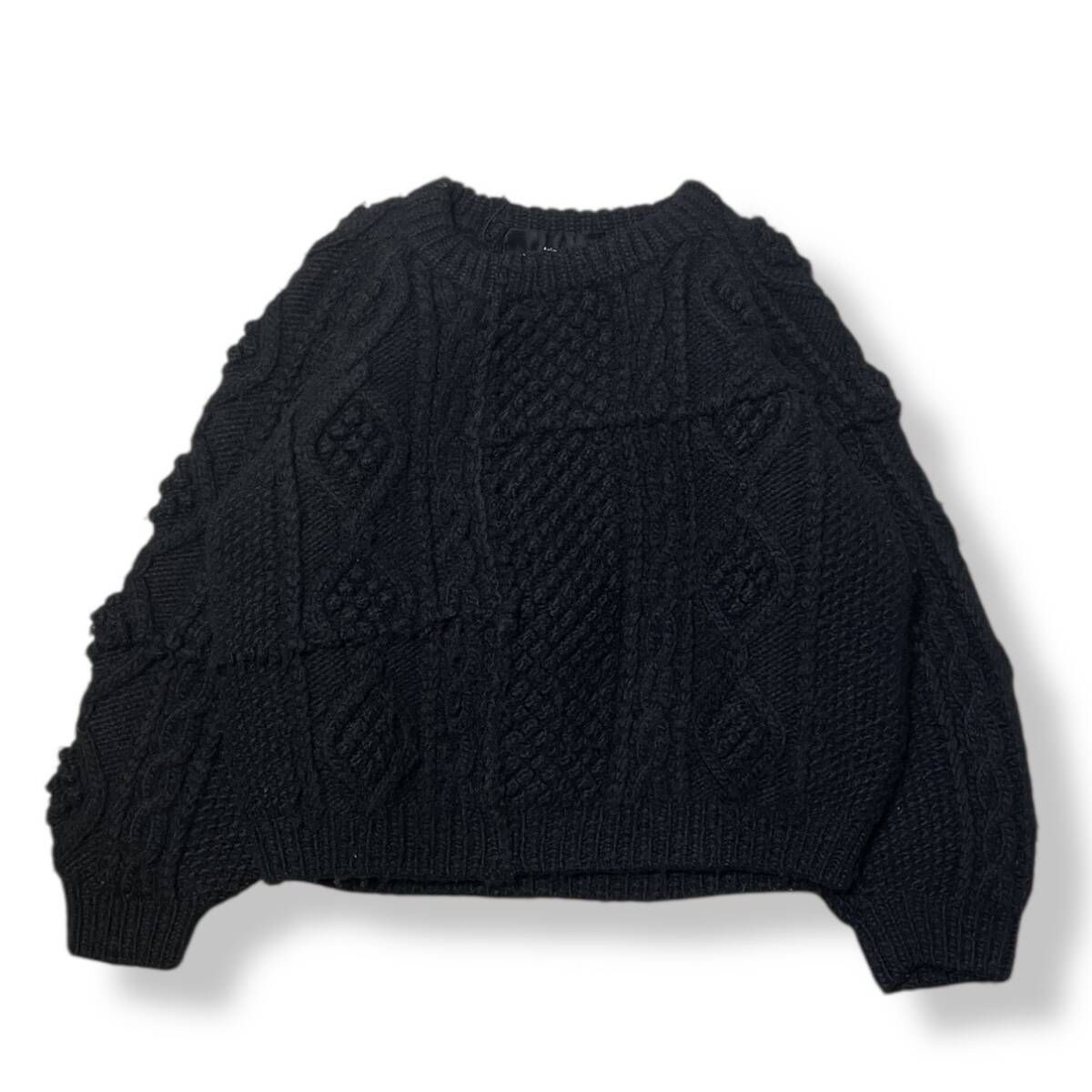 92 aw TRICOT COMME des GARCONS archive wool cable knit 再構築ウールケーブルニット コムデギャルソン