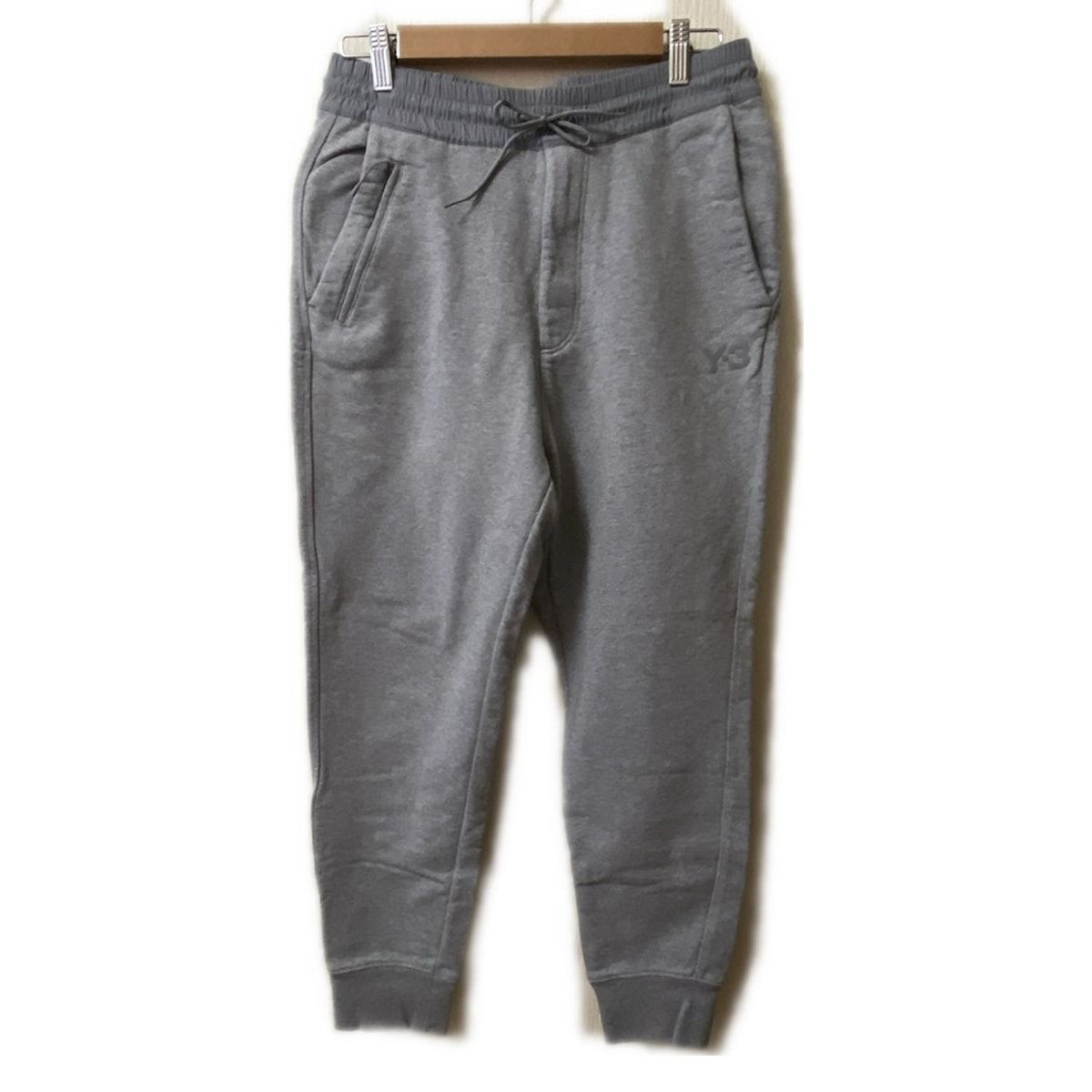Y-3 ワイスリー パンツ サイズS メンズ - グレー フルレングス ウエストゴム adidasコラボ
