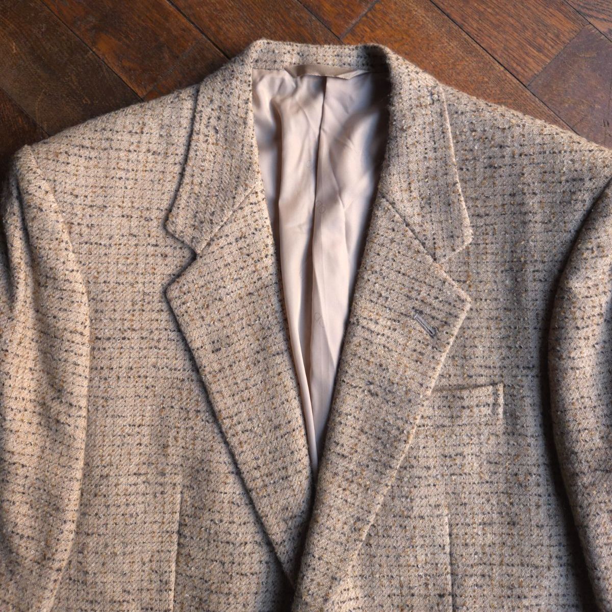 90s “Christian Dior MONSIEUR” Tweed Tailored Jacket / British Mode