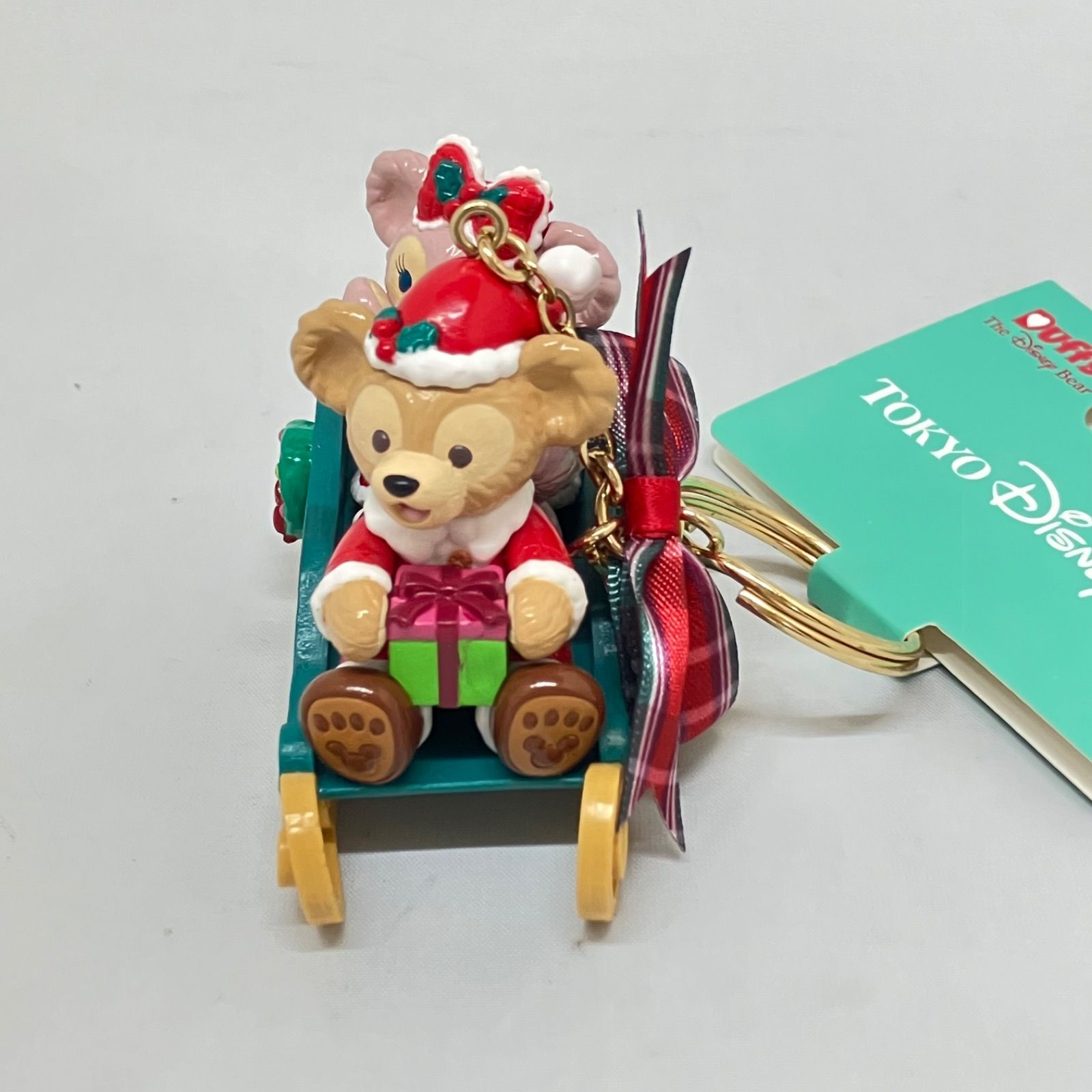 未使用】クリスマス ダッフィー & シェリーメイ TDS サンタ キー