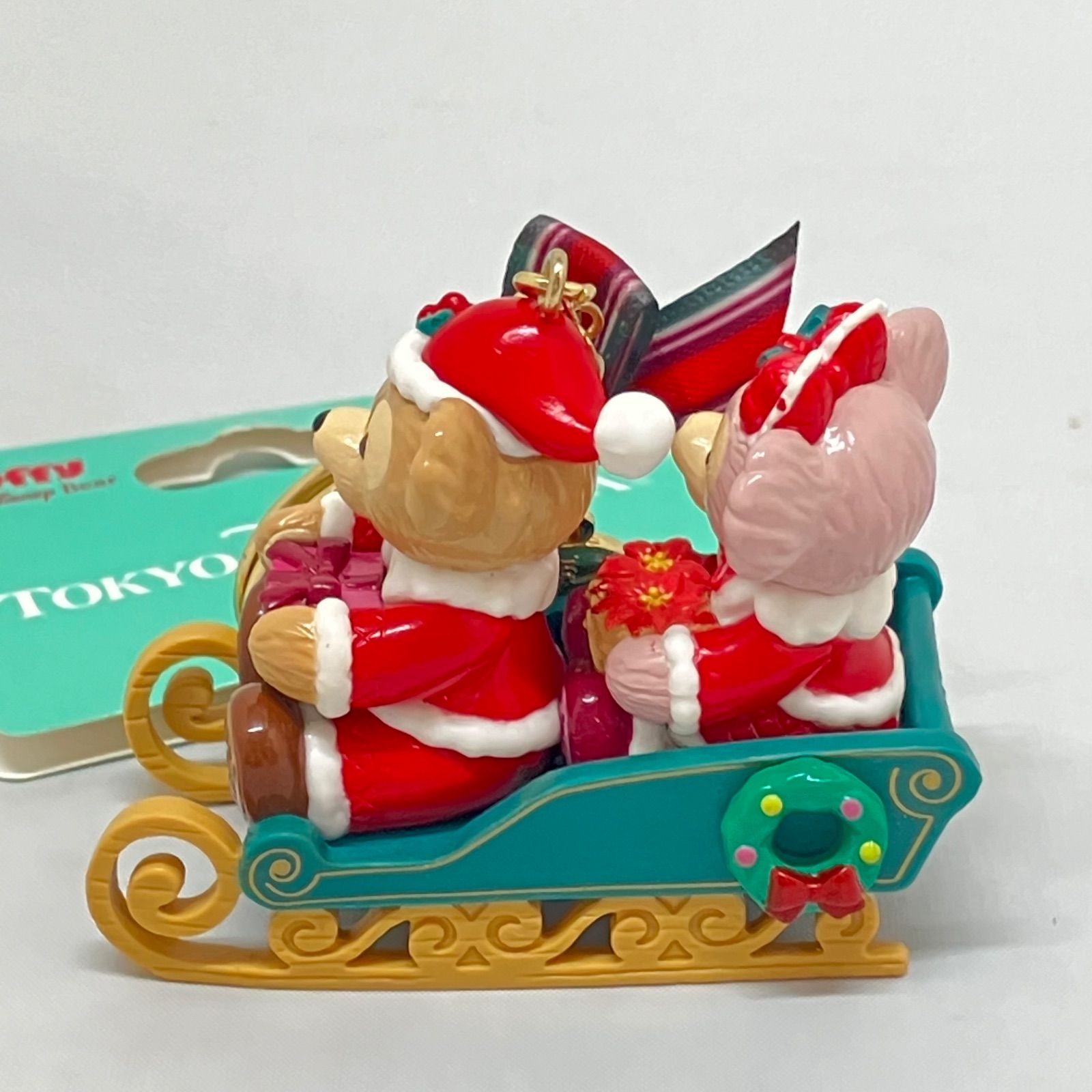 未使用】クリスマス ダッフィー & シェリーメイ TDS サンタ キー