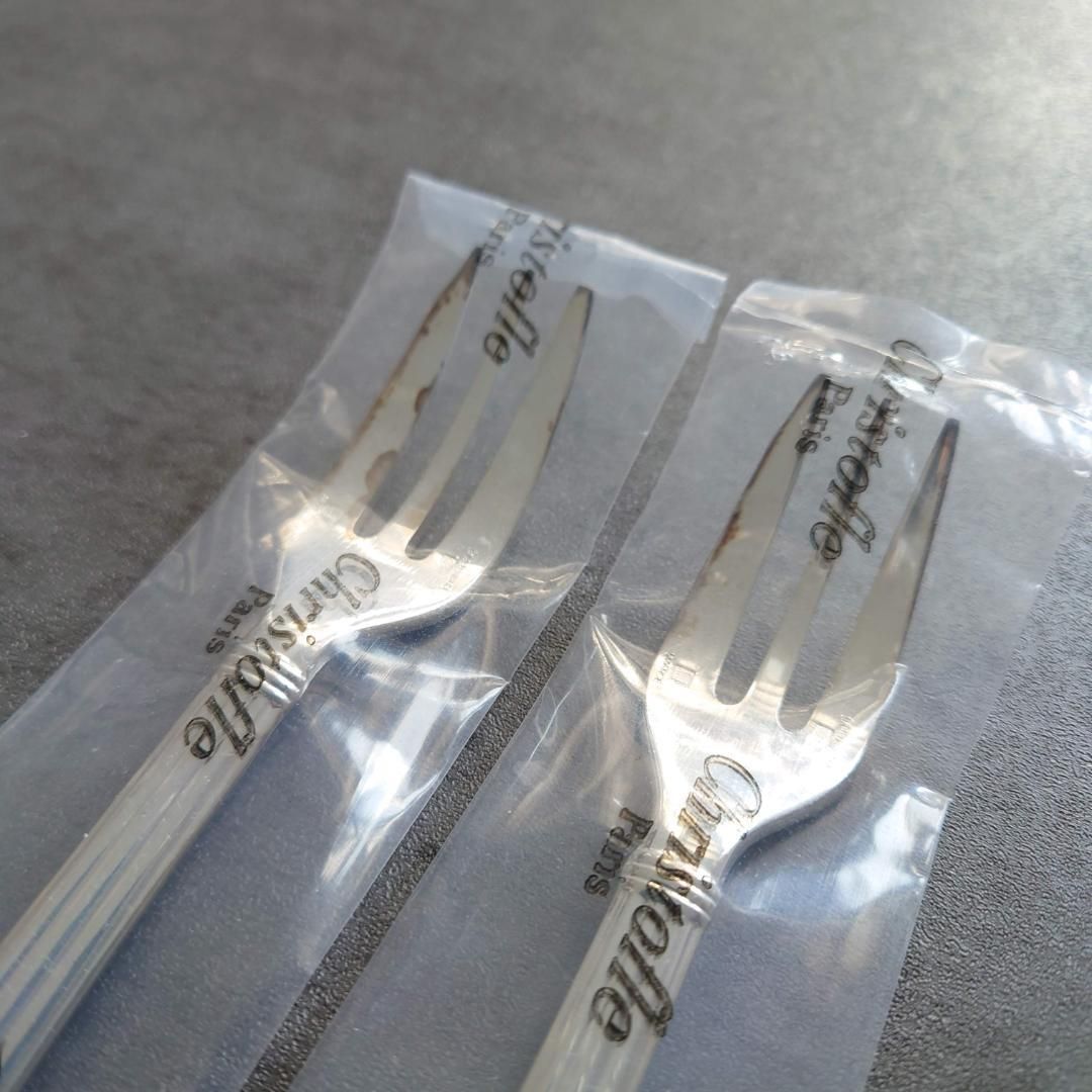  クリストフル アリア ケーキフォーク 2点 フォーク カトラリー(スプーン等)