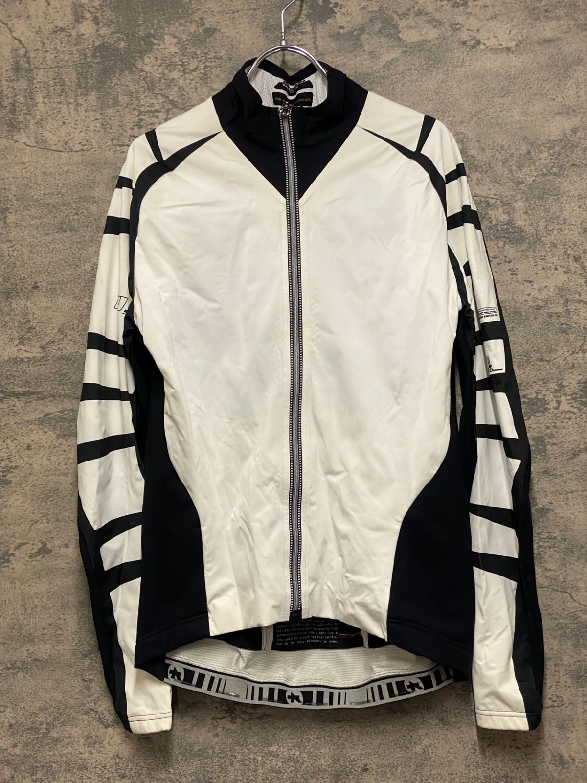 JQ146 アソス assos iJ bonKa 6 MILLE 長袖サイクルジャケット 白黒 M