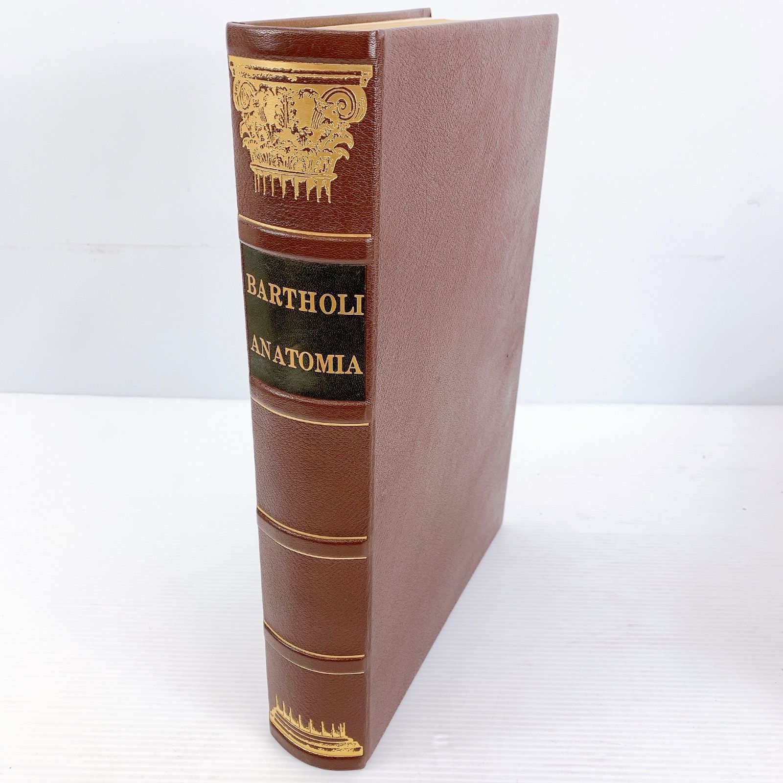 H-063 Thomas Bartholi 解剖学書 鍵付きケース 級 本 革装 丁寧保存 解剖図 復刻 定価38万円