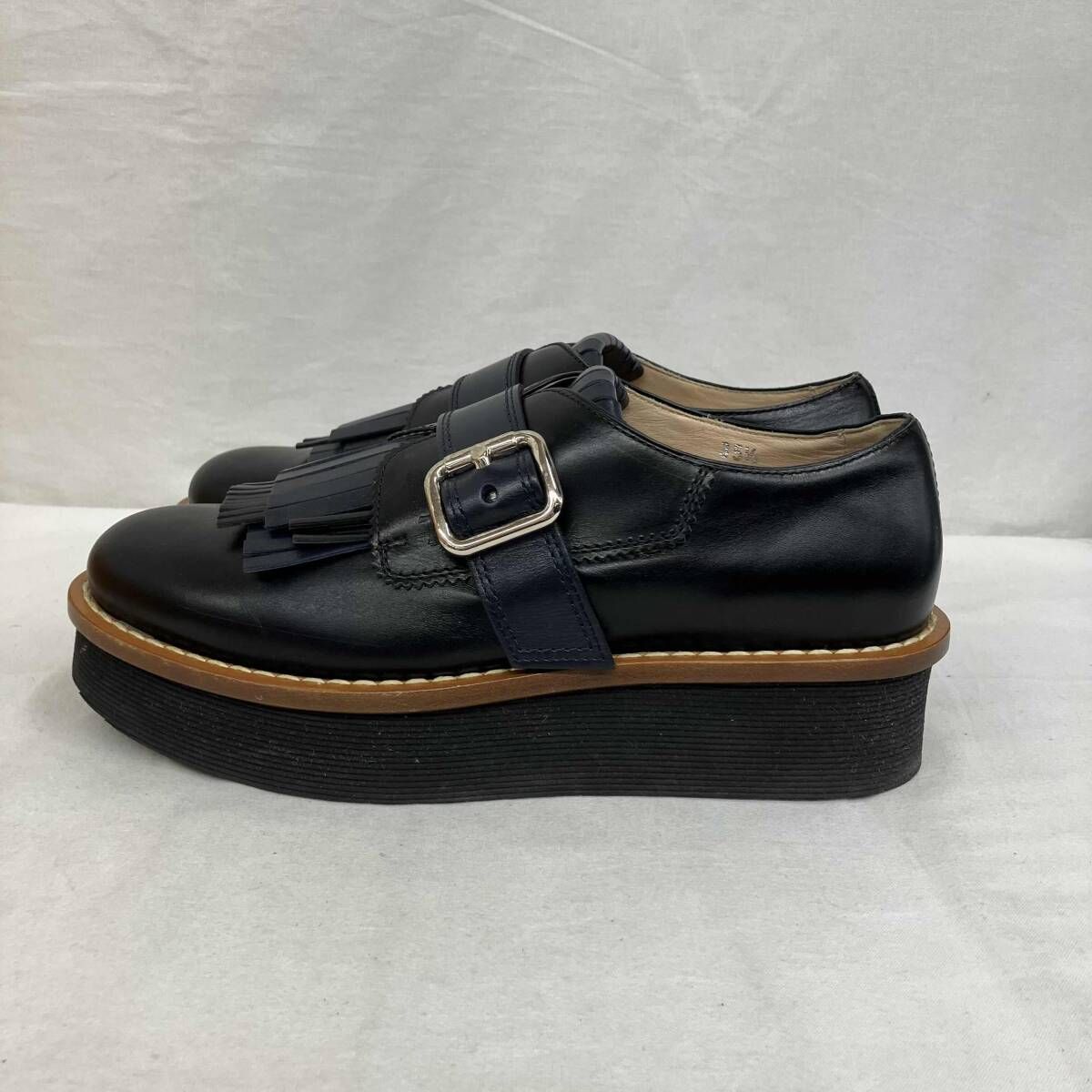 TOD'S/トッズ/ローファー/フリンジ/ネイビー/35.5/約22～22.5cm - メルカリ