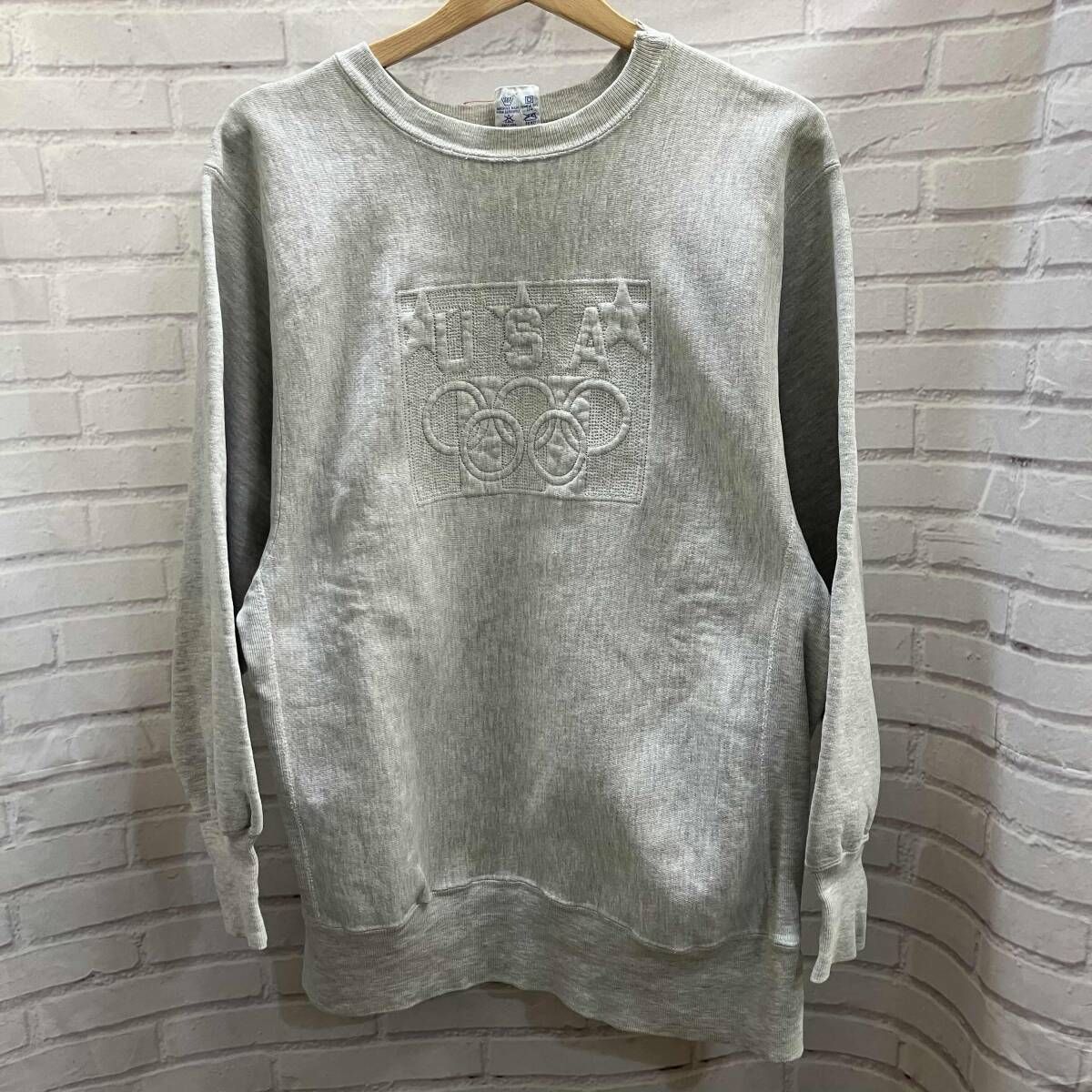 Champion REVERSE WEAVE チャンピオン リバースウィーブ スウェット 90 s 五輪 オリンピック 古着 サイズXL グレー