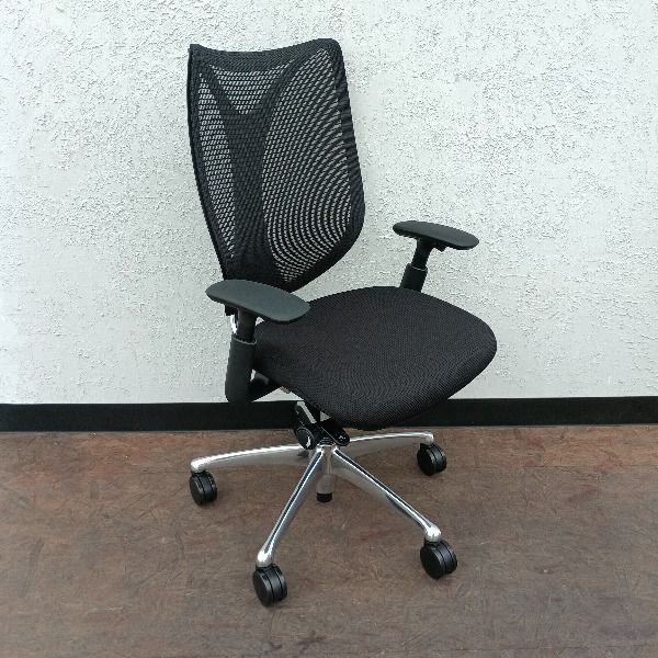 オカムラ オフィスチェア 肘あり サブリナ C 853 BR FSY 1 製 ブラック 可動肘 ハイバック デスクチェア チェア イス 椅子