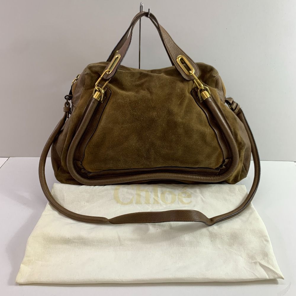 04w5373▽※【】Chloe Paraty suedeLeather 2WAY Bag クロエ 注文  