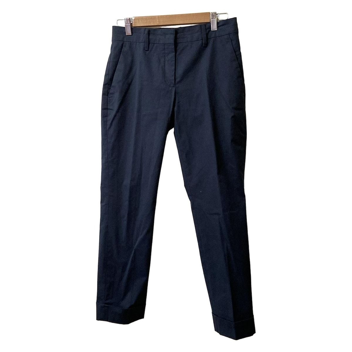 PRADA プラダ パンツ サイズ38 S レディース ネイビー クロップド 半端丈