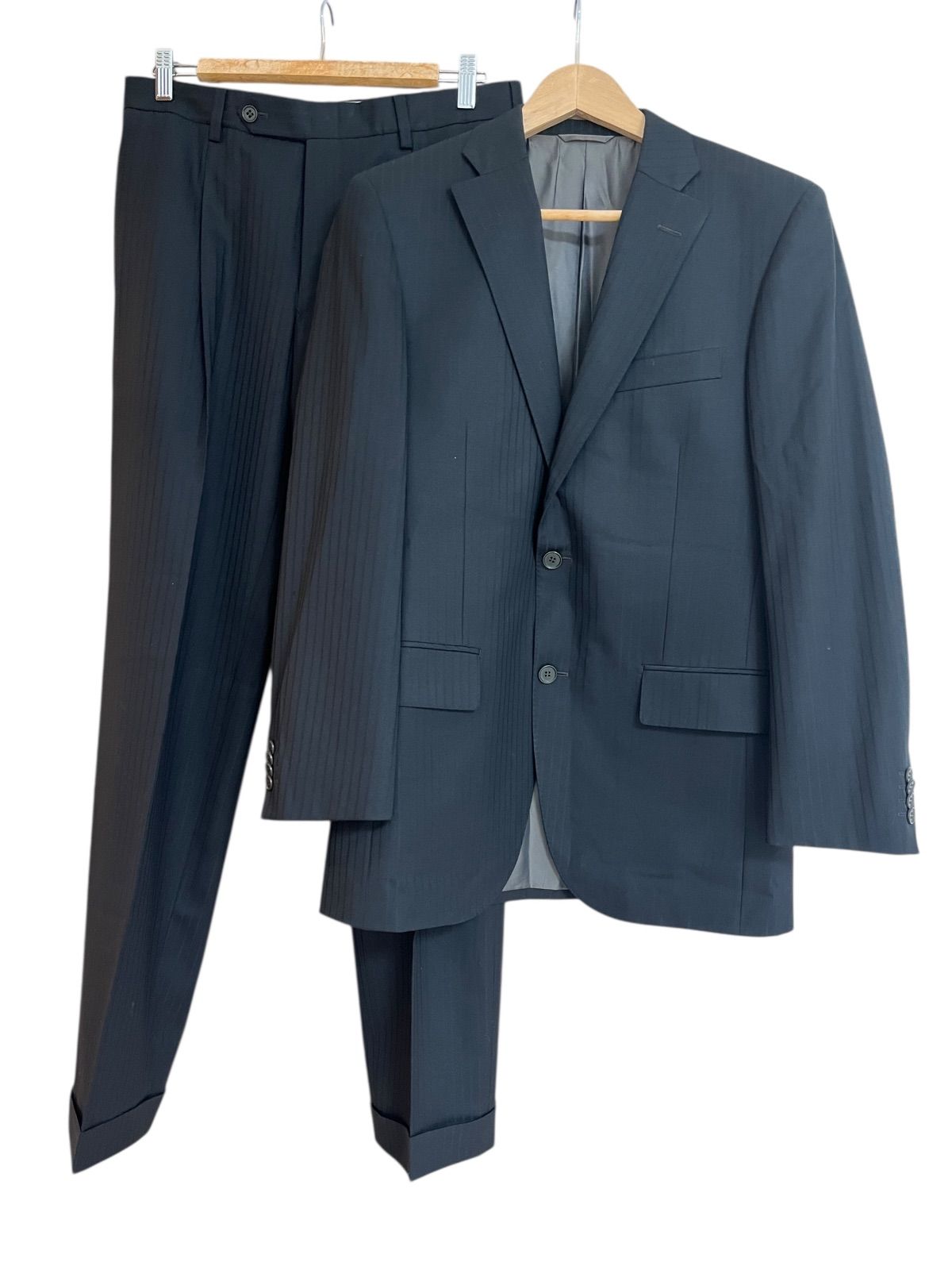 ニューヨーカー様 ZM1615 NEWYORKER ニューヨーカー ビジネススーツ上下 ストライプ