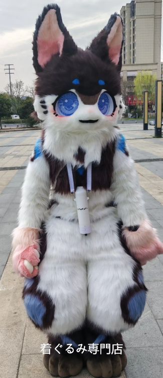 猫 ファースーツ マスク 着ぐるみセット ケモノ 全頭ヘッド ぬいぐるみ コスプレ コスチューム