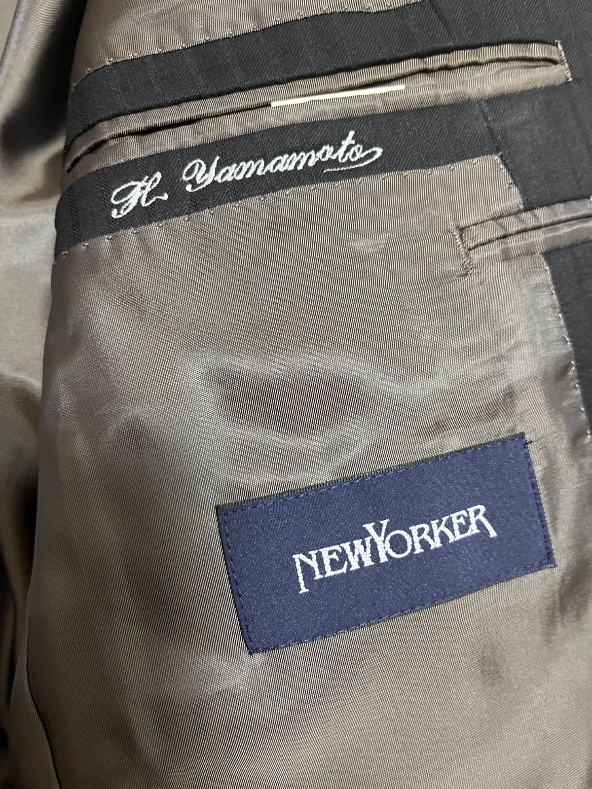 ZM1615 NEWYORKER ニューヨーカー ビジネススーツ上下 ストライプ