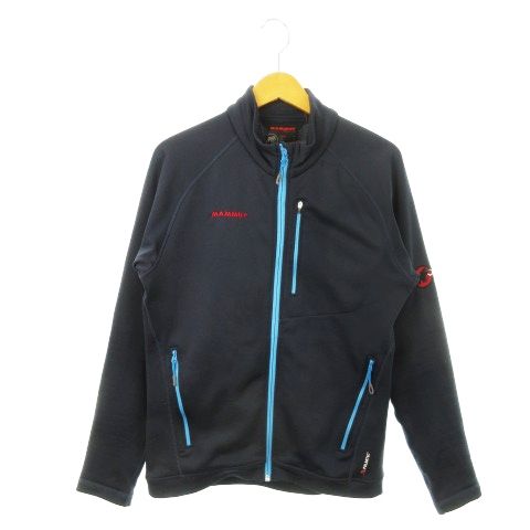 マムート MAMMUT TRAIL Jacket トレイルジャケット フリース スタンド ジップアップ ロゴ 刺繍 ワッペン アウトドア M 紺 ネイビー 1010-23030 MN 18 GY 99