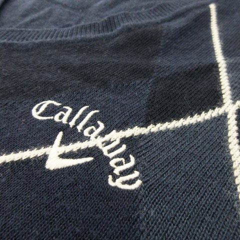 キャロウェイ CALLAWAY ニット セーター Vネック 長袖 インターシャ