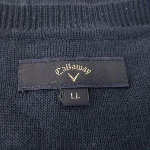 キャロウェイ CALLAWAY ニット セーター Vネック 長袖 インターシャ