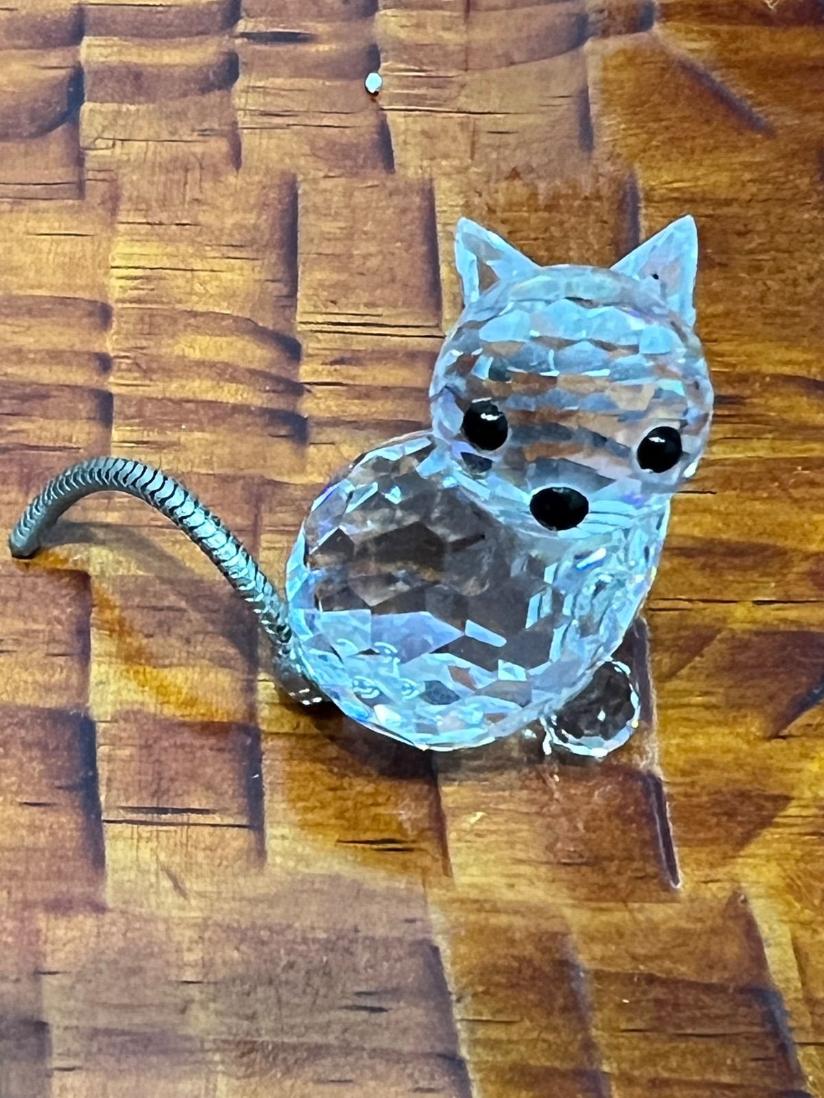 スワロフスキー Swarovski 猫 オブジェ 置物 2個セット