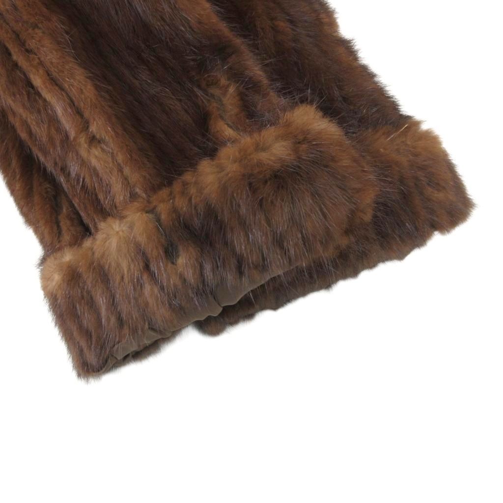 georgio alexandie ファーコート ミンクファー 毛皮 ブラウン 茶色