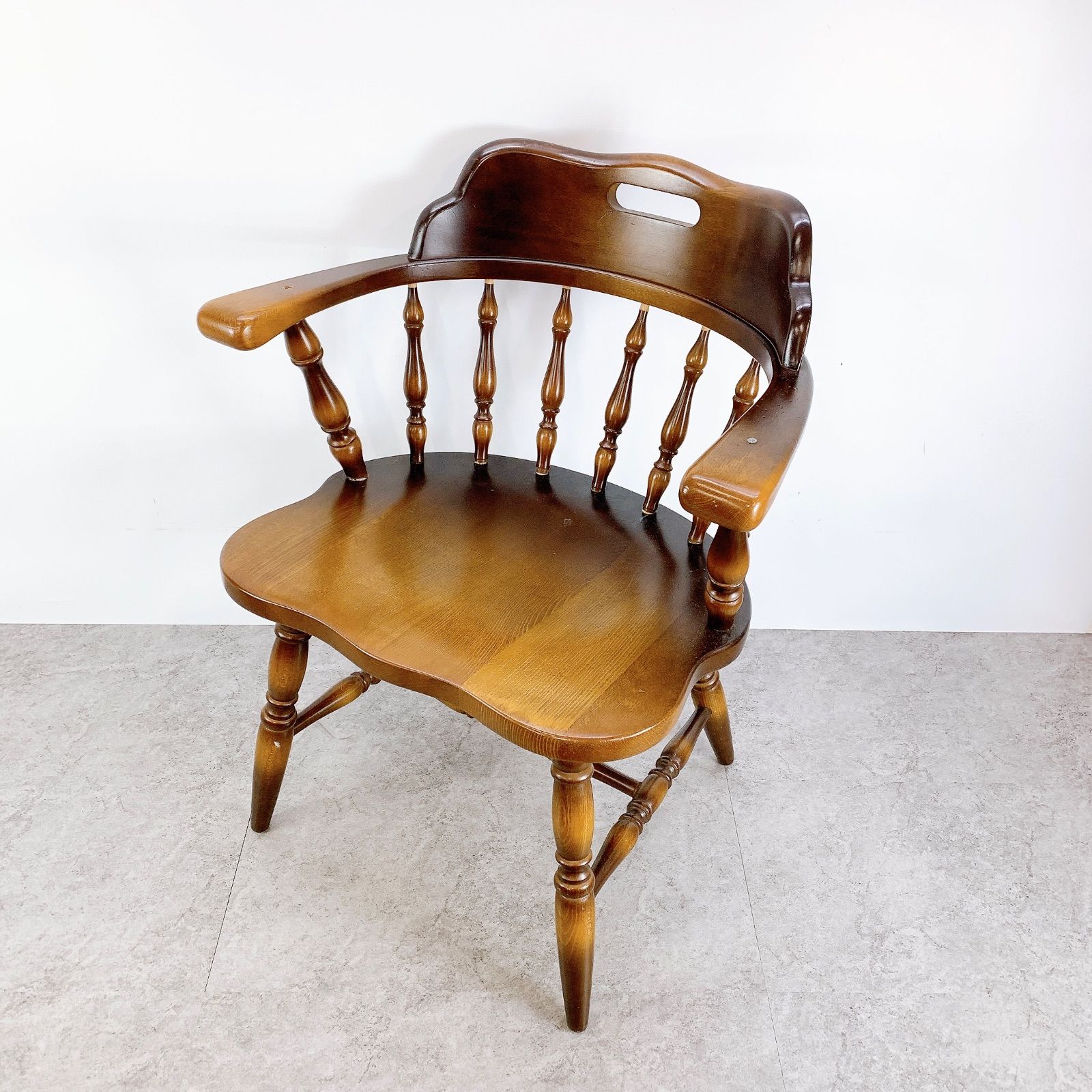 飛騨産業 キツツキマーク ダイニングチェア ウィンザーチェア 2脚