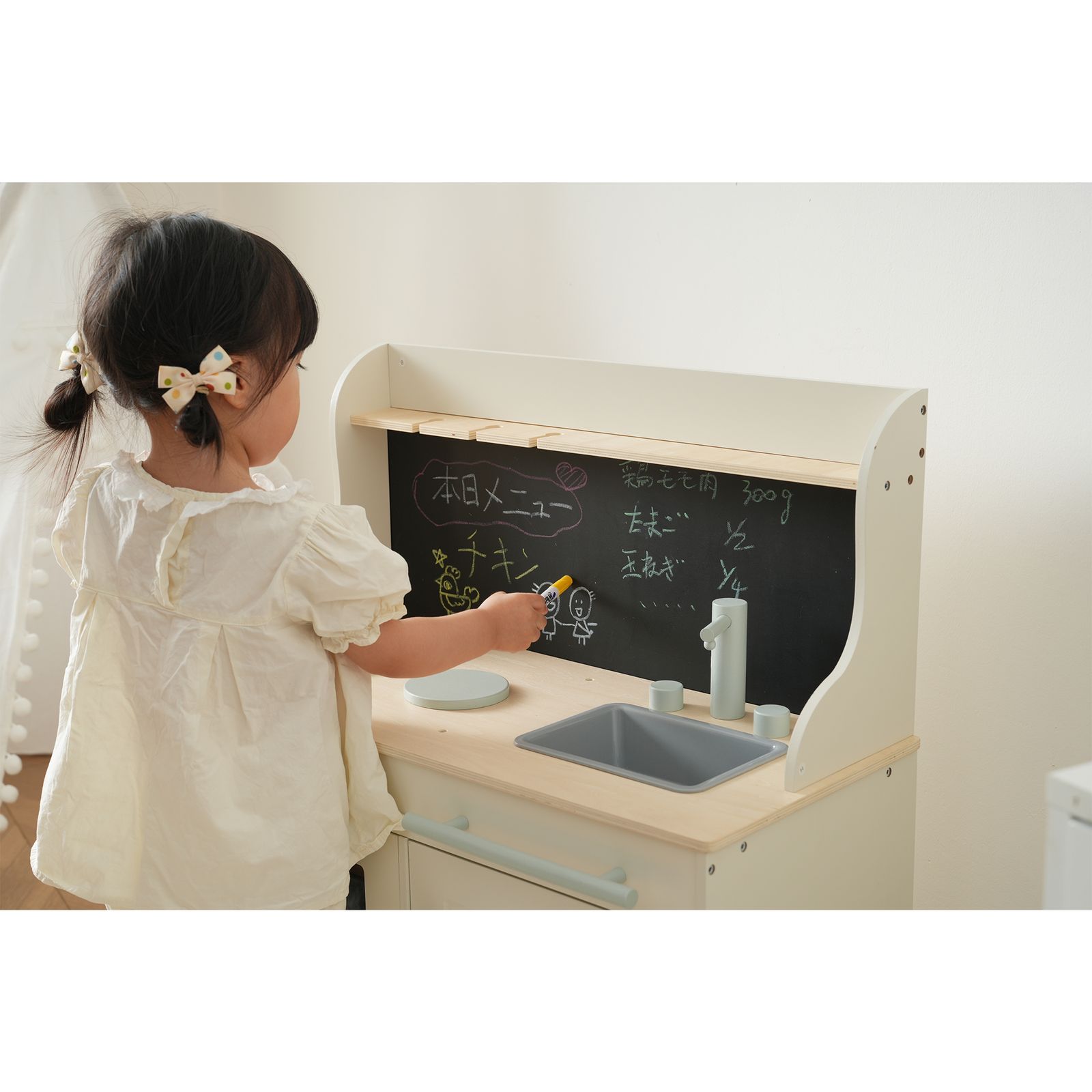 黒板付き 調理器具付き