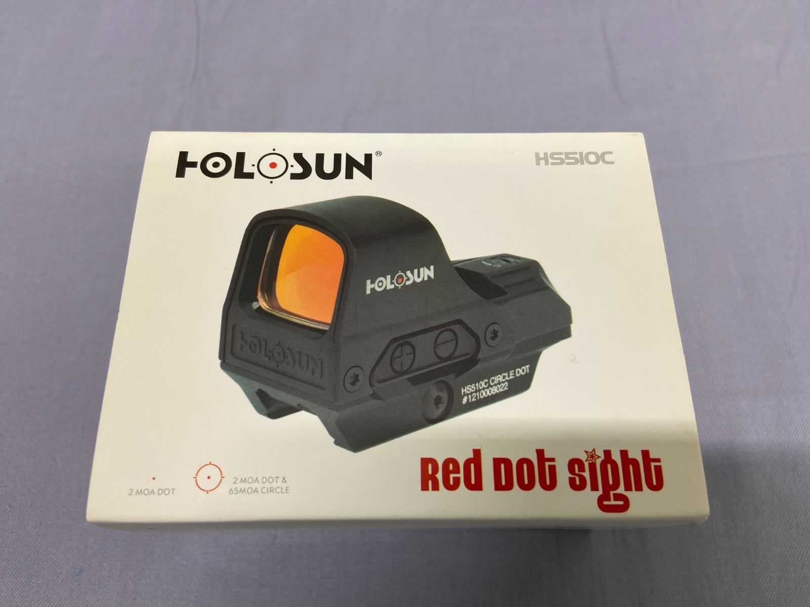 実物 HOLOSUN ドットサイト HS 510 C ソーラーパネル搭載 照準器 LED ホロサン 710