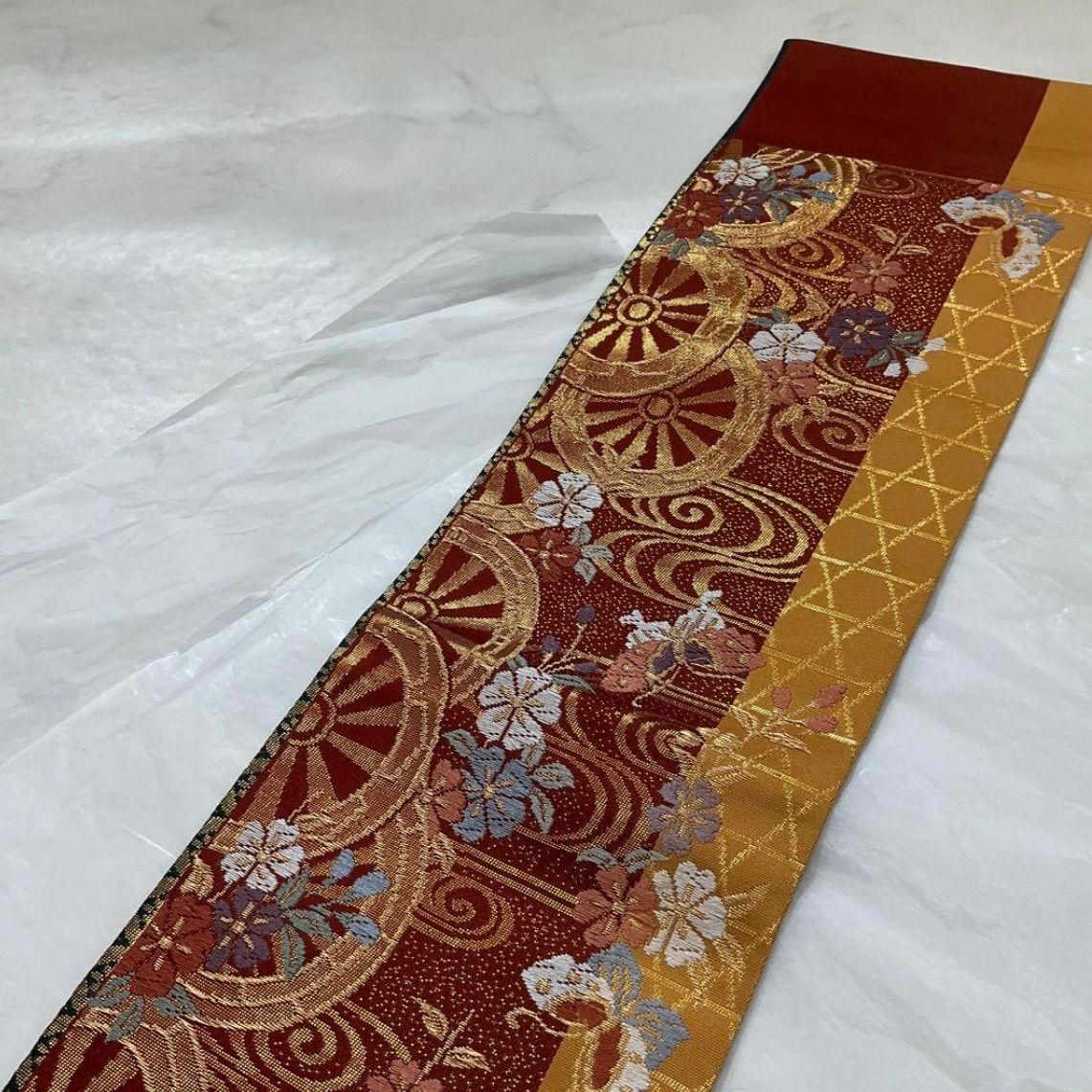 kimonoarisa●美品●最高級西陣織唐織正絹手織り半幅帯半巾帯小袋帯432 ○kimono+one○kimonoarisa○美品○最高級西陣織唐織○正絹