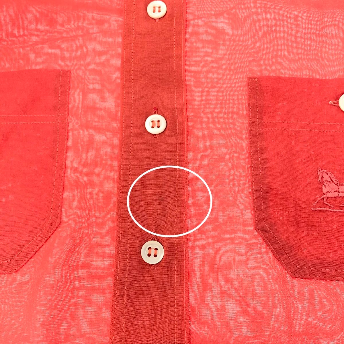 Vintage CELINE セリーヌ 　シャツ　長袖　イタリア製　馬車ロゴ刺繍 CELINE セリーヌ 馬車ロゴ長袖シャツ サイズ:42 スイス製/ブラウス