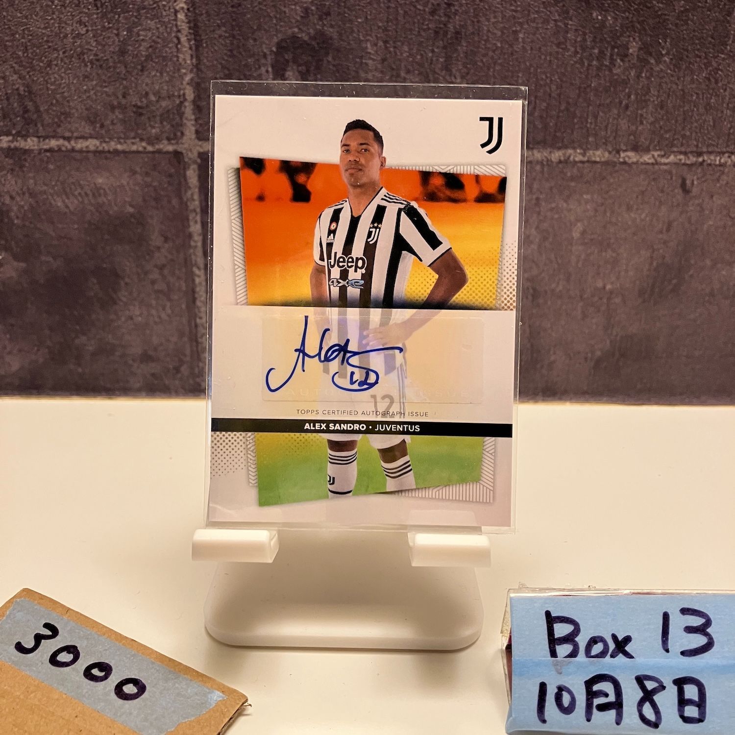 2021 Topps Alex Sandro 直筆サインカード Juventus Soccer Player