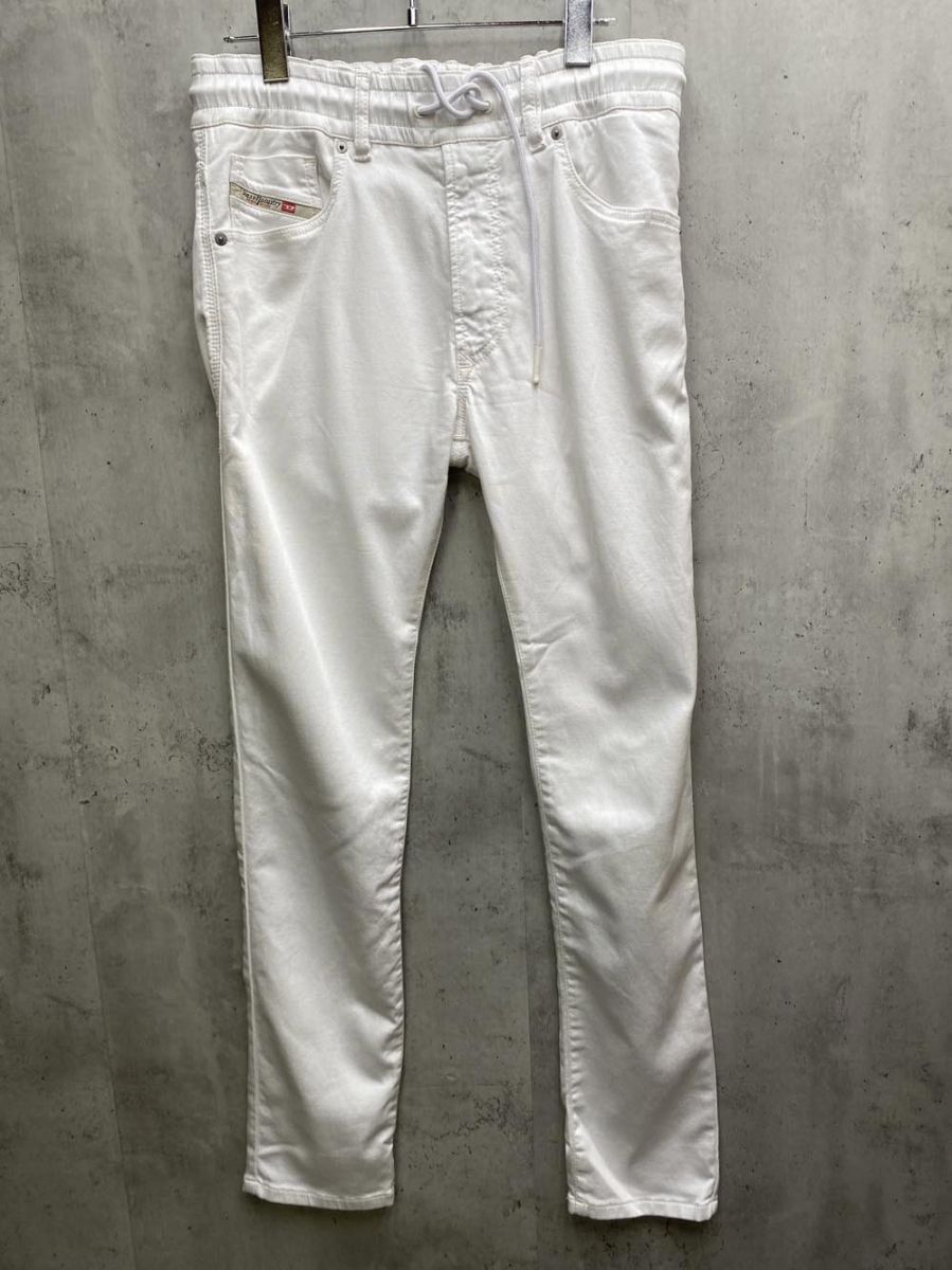 DIESEL ディーゼル ジョグジーンズ デニムパンツ size 28 白 メンズ
