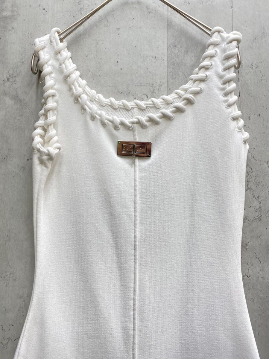 Darich ダーリッチ カットデニムロング ワンピース sizeF S ホワイト レディース