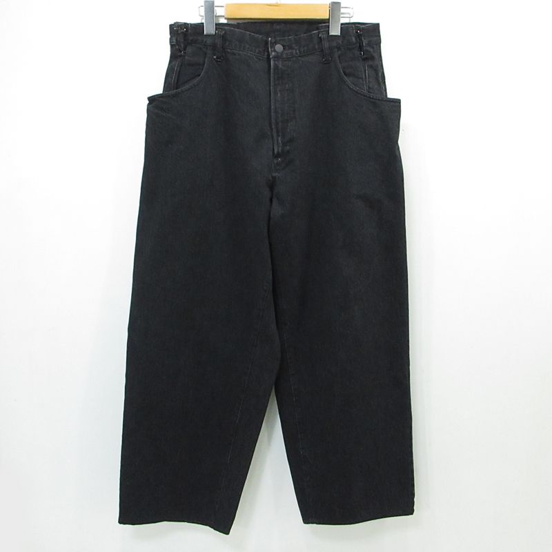 stein シュタイン ジップフライデニムパンツ EX WIDE HOOKED DENIM JEANS ST 205 グレー サイズ M 107