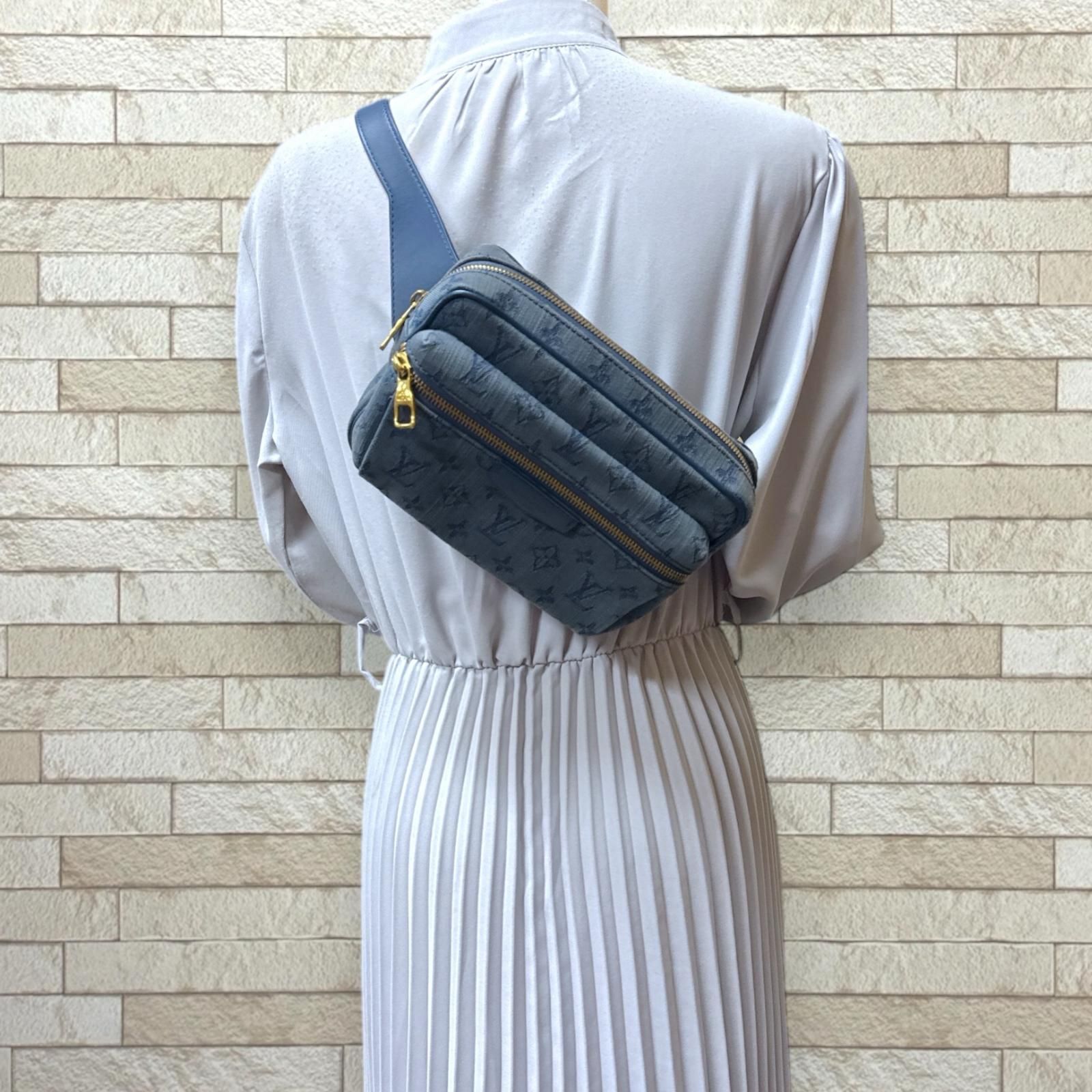 ルイヴィトン バムバッグ アウトドア モノグラム デニム ボディバッグ モノグラムデニム M 44741 ブルー メンズ LOUIS VUITTON ルイ ヴィトン
