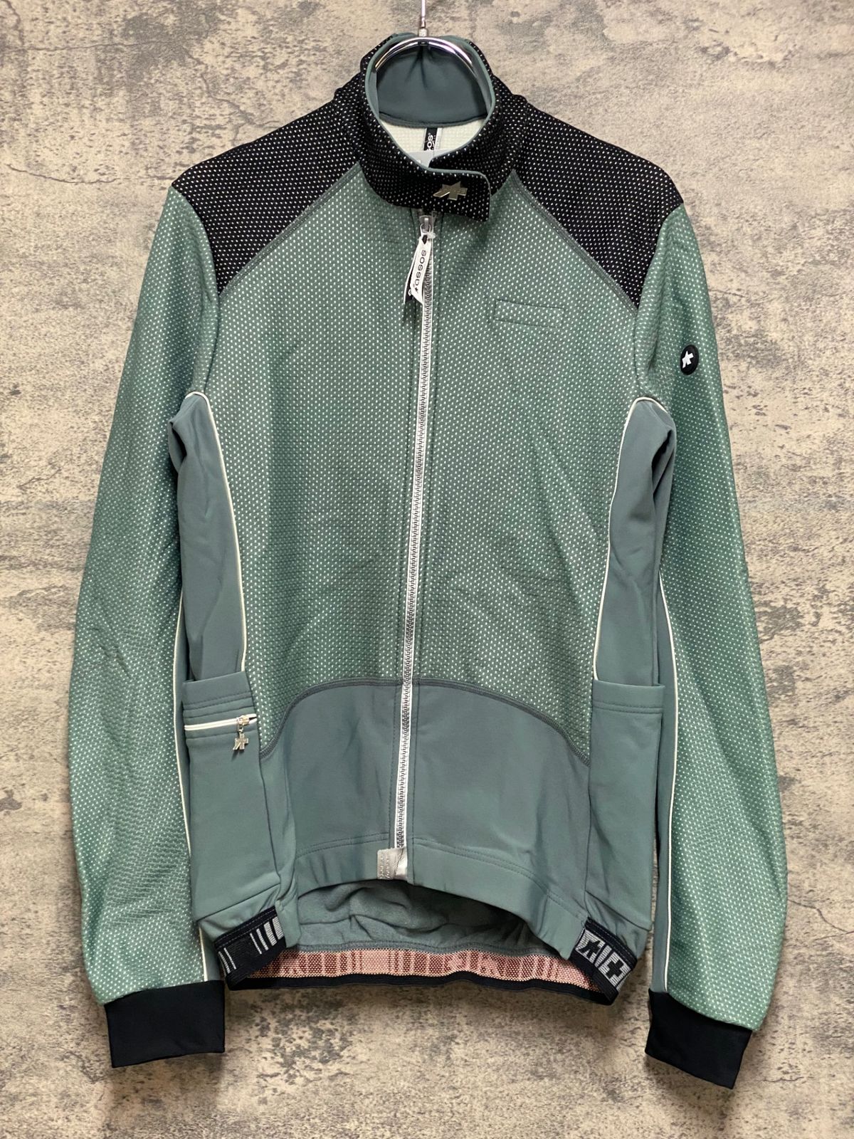 JQ 135 アソス assos 長袖サイクルジャケット 緑 M 裏起毛