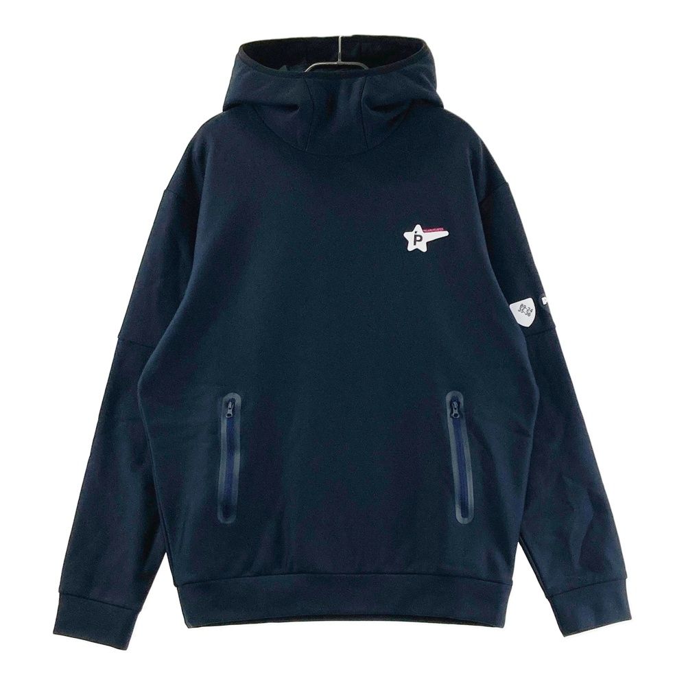 サイズ 5 PEARLY GATES パーリーゲイツ モデル 裏起毛長袖パーカー ブラック系 ゴルフウェア メンズ ストスト