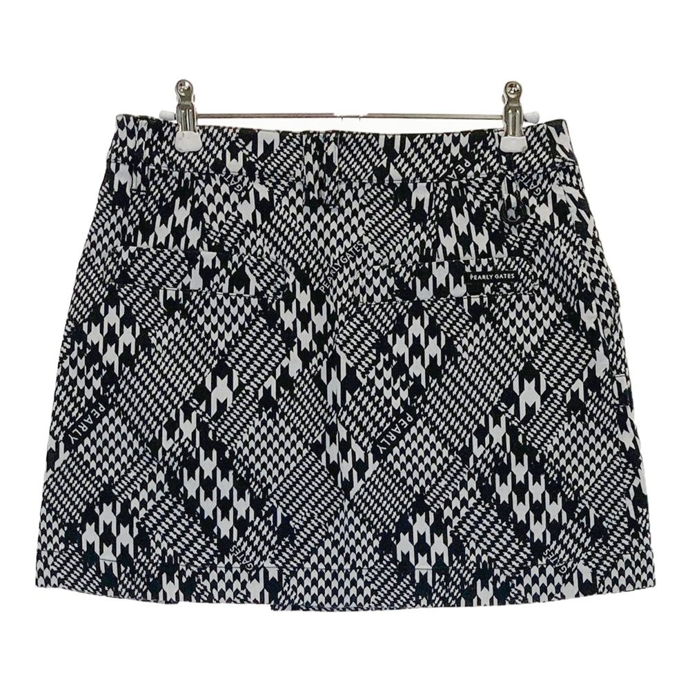 サイズ 0 PEARLY GATES パーリーゲイツ モデル スカート 千鳥柄 ブラック系 ゴルフウェア レディース ストスト