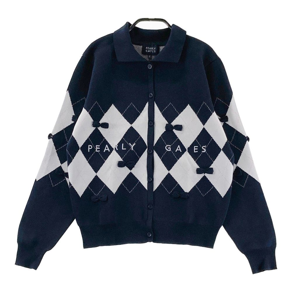 サイズ：0 PEARLY GATES パーリーゲイツ 2025年モデル りぼん付き 長袖